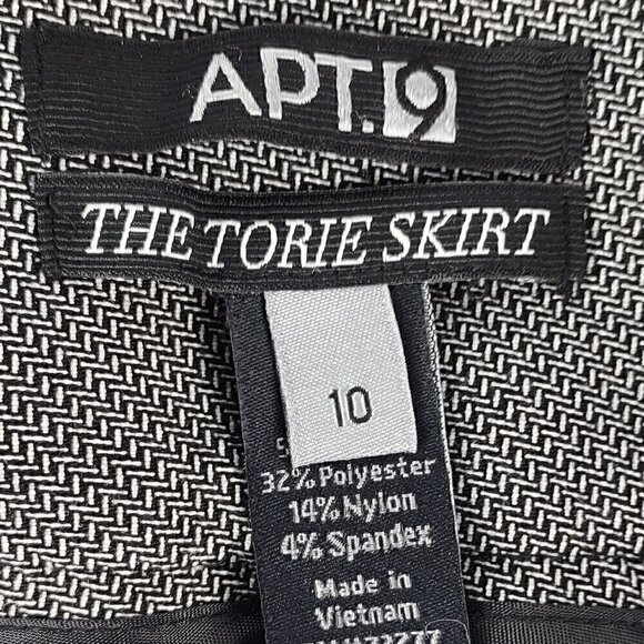 APT. 9 Women's The Torie Gray Pencil Back Zip Midi Skirt. Size 10 - Picture 9 of 11